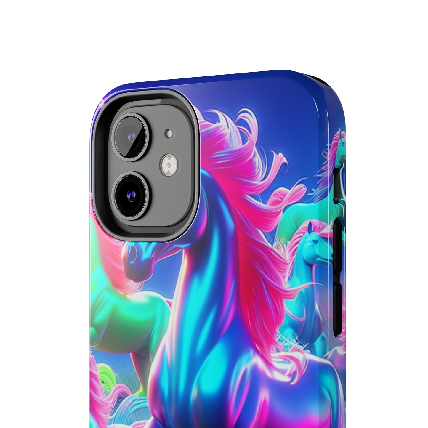 "Rainbow Dreams in Neon" NEON Unicorns Tough Phone Case