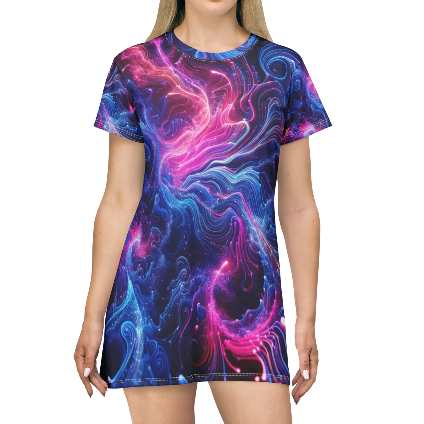 Optic Opulence. Infinity Patterns Womans T Shirt Dress