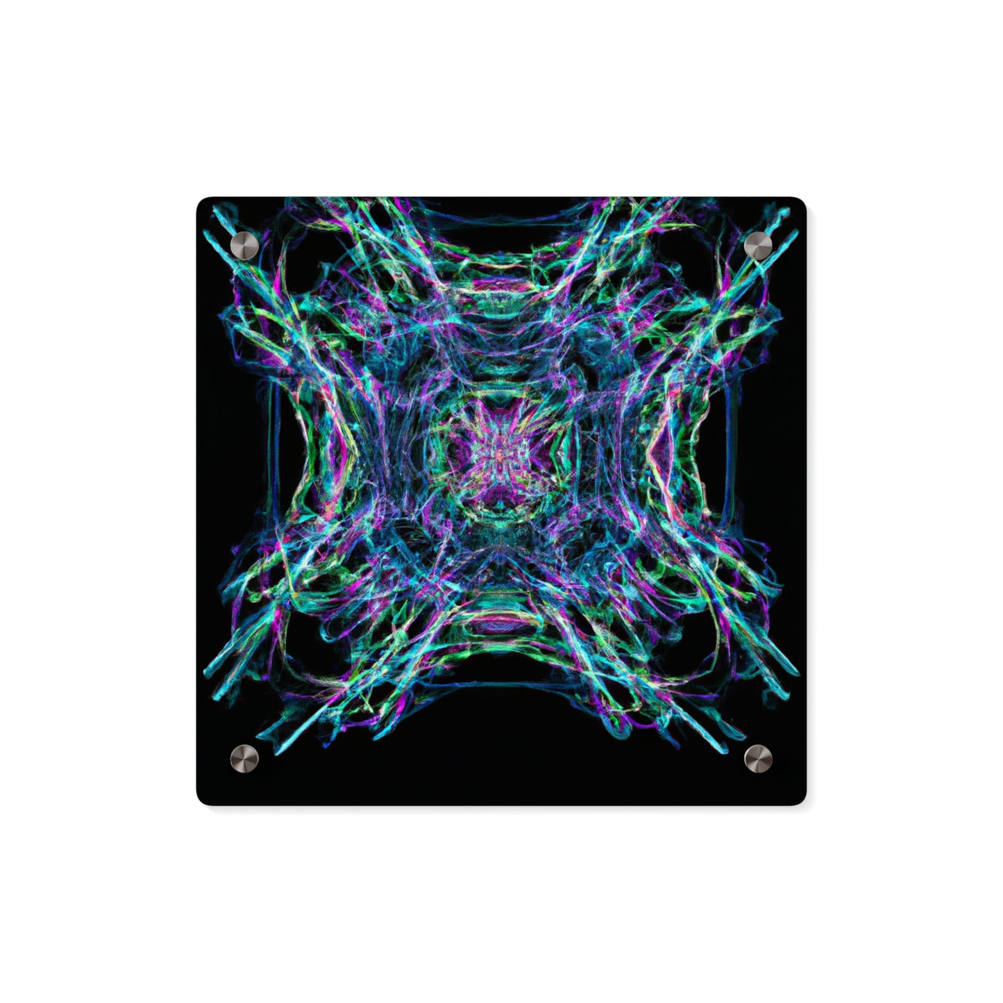 Galaxy Chroma Explorers Trippy Infinity Patterns Acrylic Art Panel