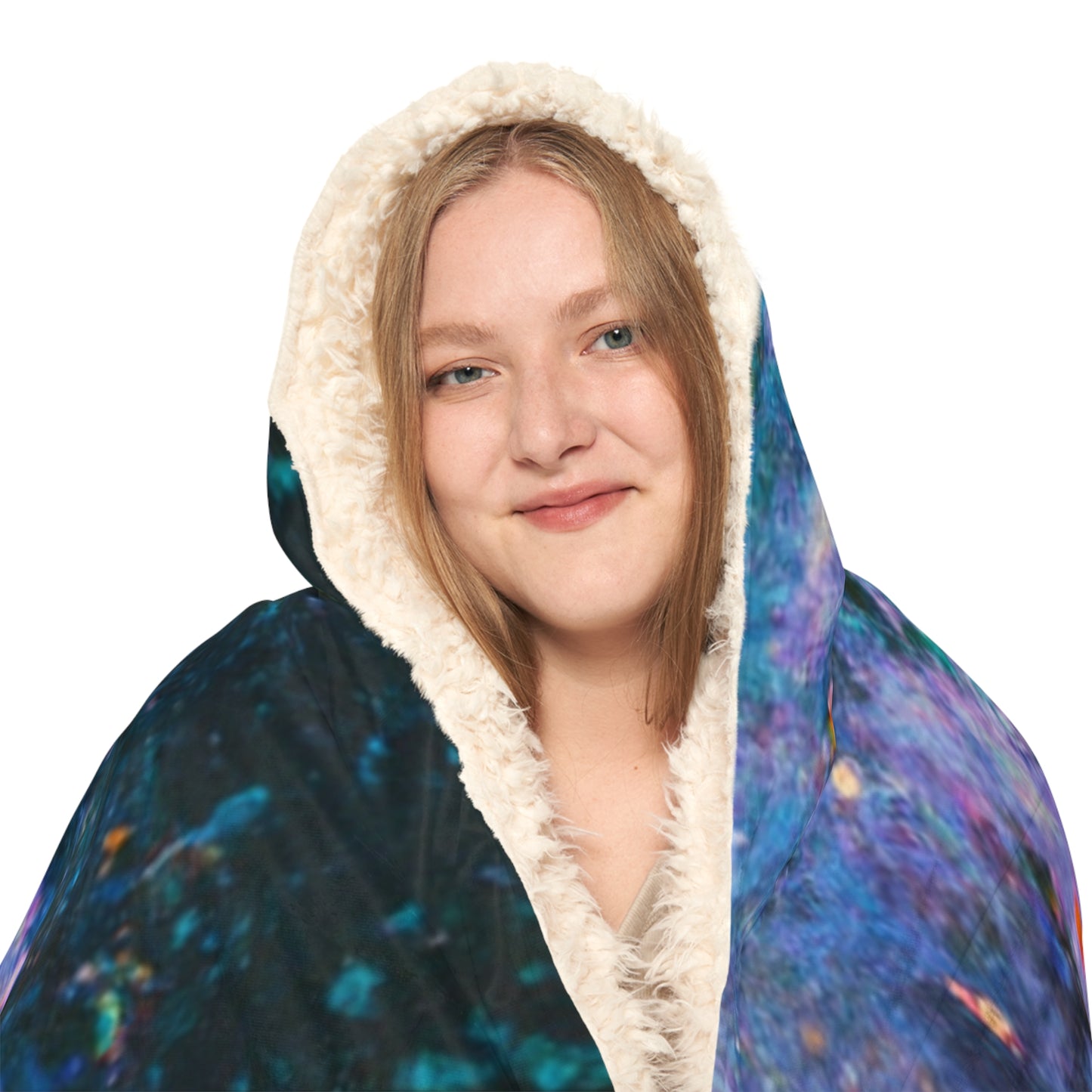 , and shapes
"Neon Splatterland" - NEON Infinity Patterns Art Hooded Snuggle Blanket
