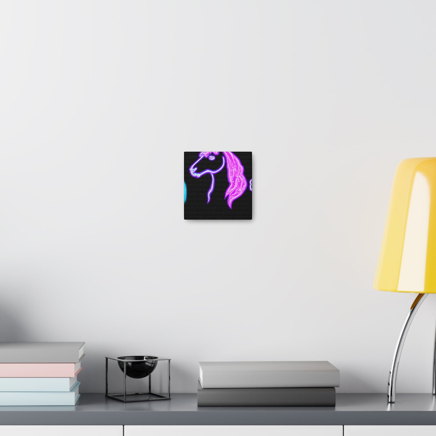 Neon Unicornscape. NEON Unicorns Art Canvas