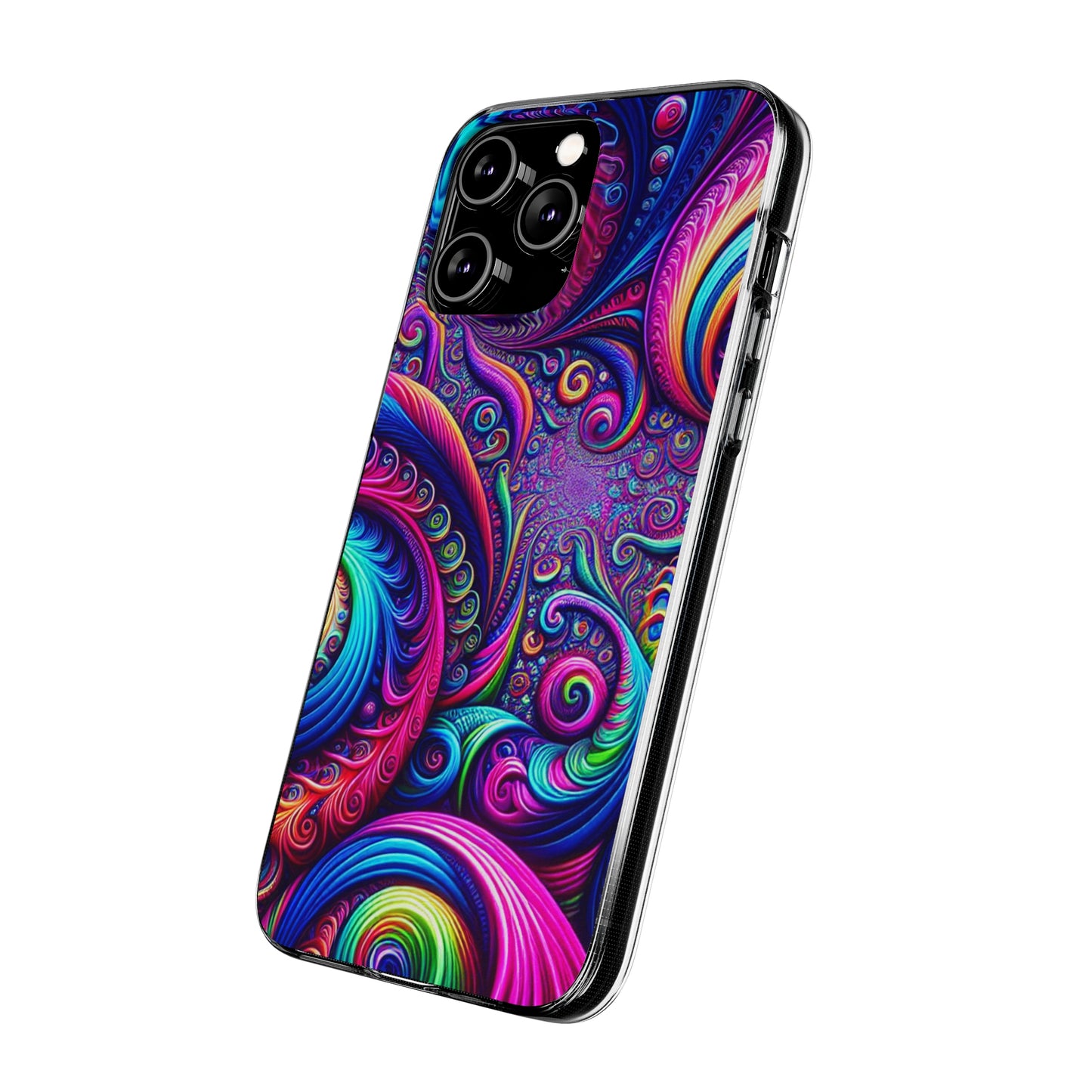 "VibranTrip Neonfinity" Infinity Patterns Art Polycarbonate Phone Case