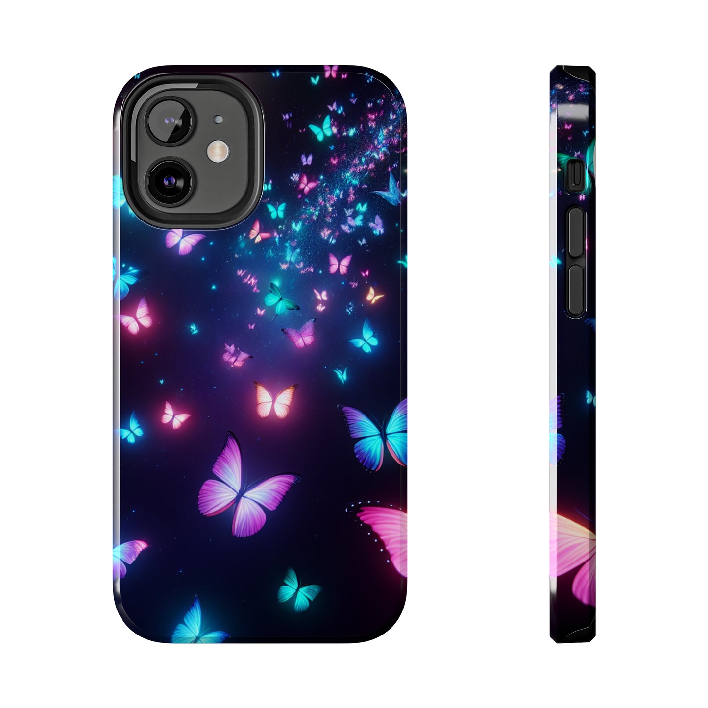 'The Illuminated Flutterflies' NEON Butterflies Tough Phone Case