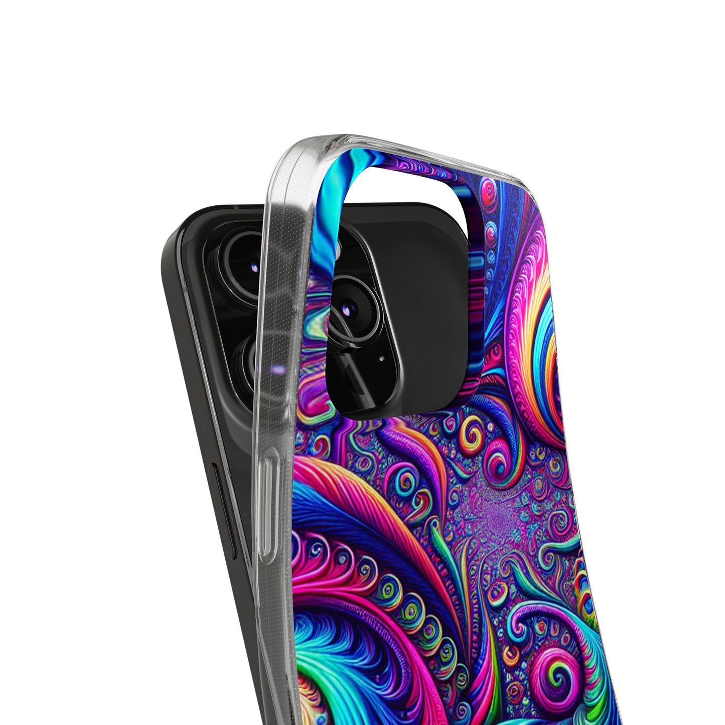 "VibranTrip Neonfinity" Infinity Patterns Art Polycarbonate Phone Case