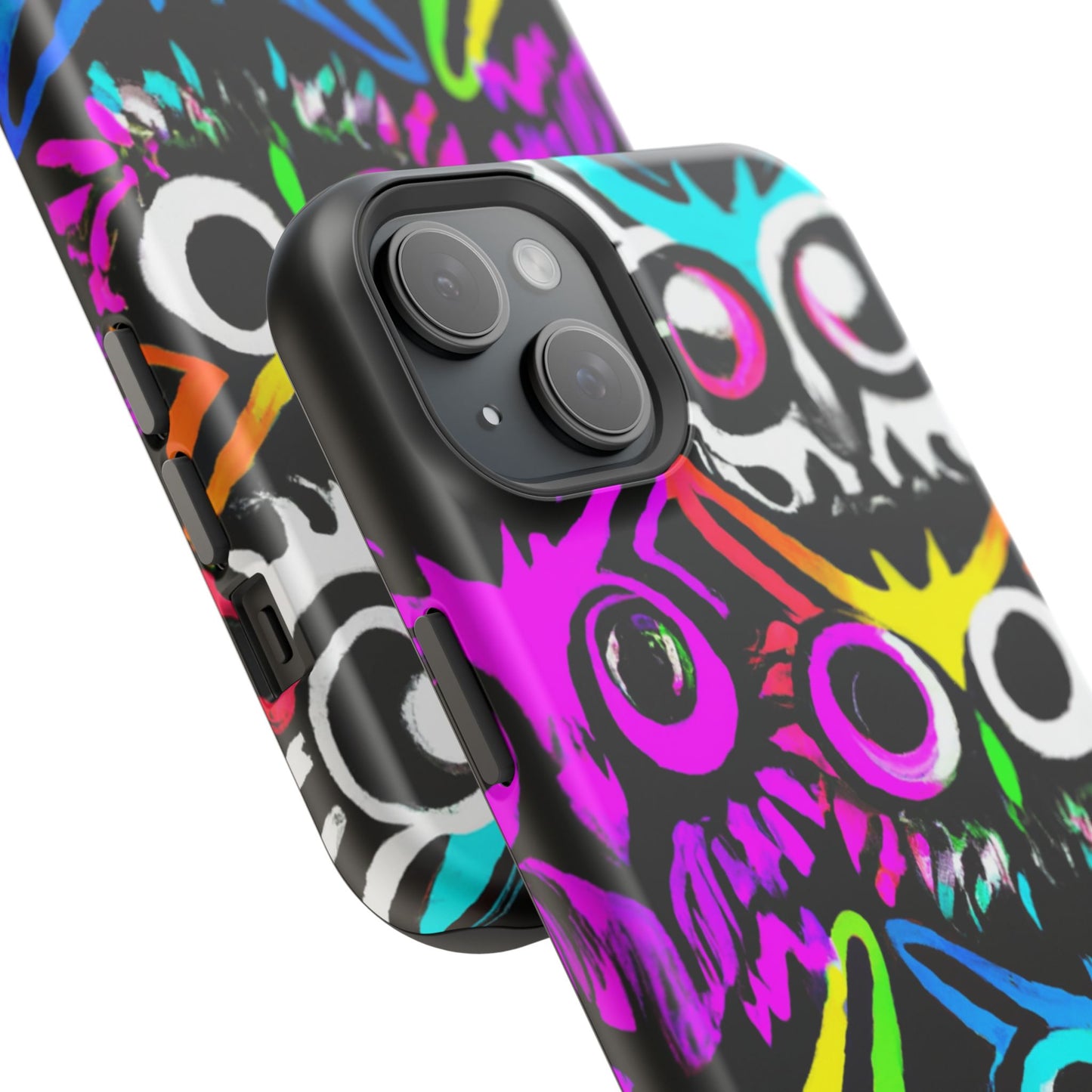 TDB iPhone Magnetic Tough Case - Psychedelic Rave Owl Design