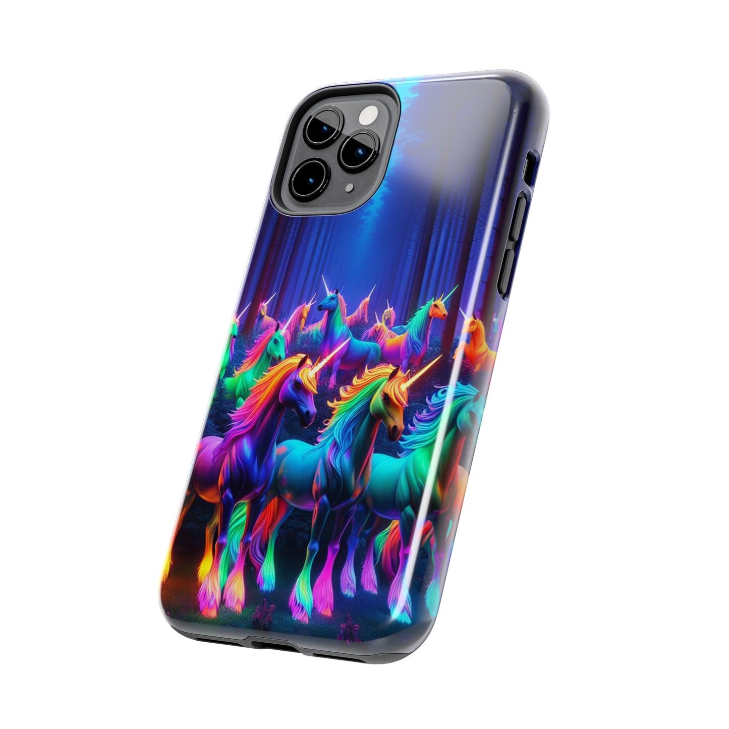 Vivid Unicorn Pack NEON Unicorns Tough Phone Case Iphone 7 8 9 10 11 12 13 14 Pro Max Mini Plus XR XS SE