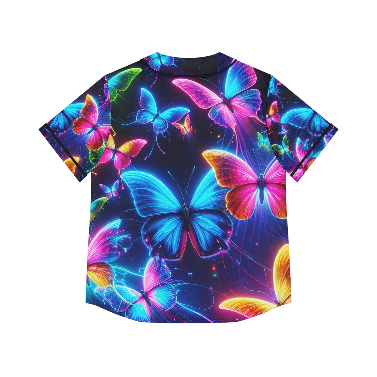 "Galaxy of Neon Butterflies" Neon Butterflies Womans Jersey