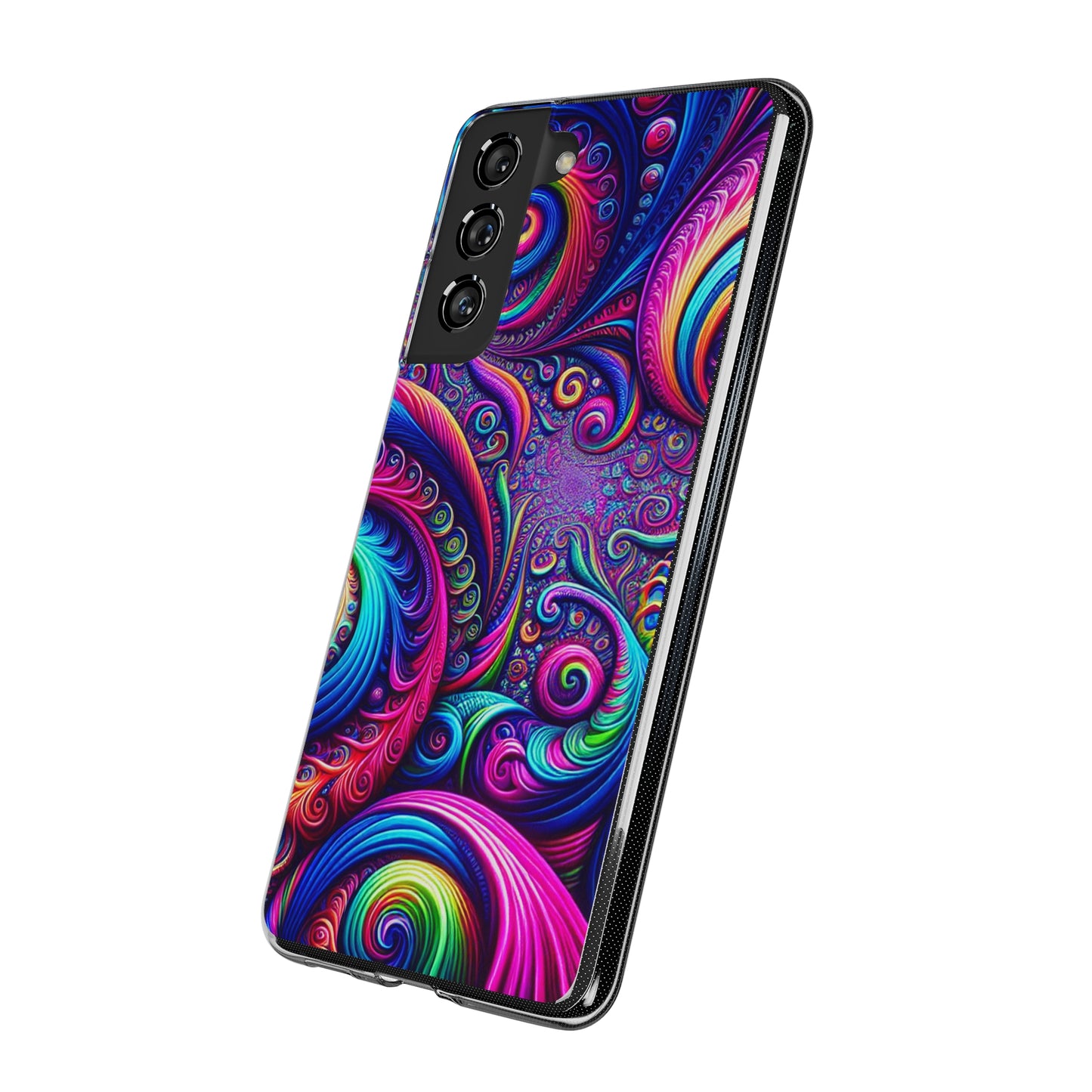 "VibranTrip Neonfinity" Infinity Patterns Art Polycarbonate Phone Case