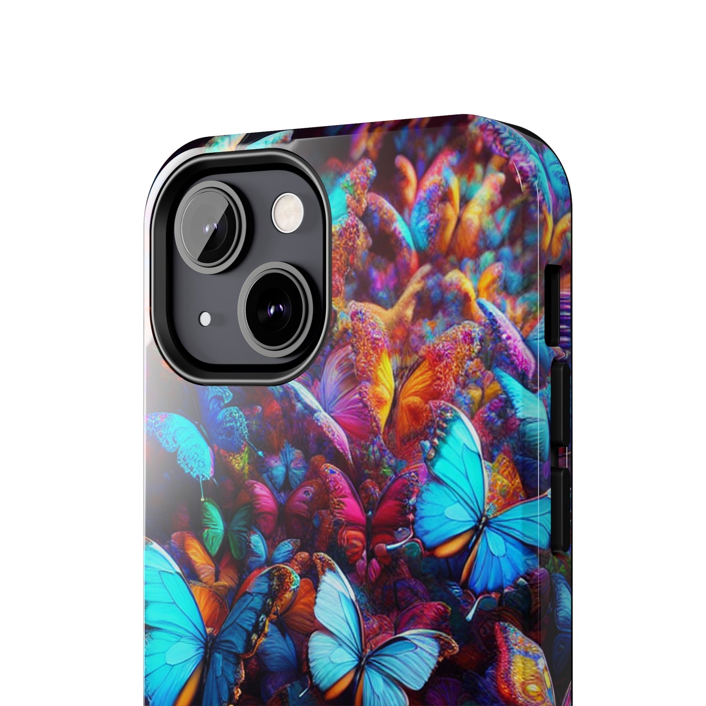 "Illuminated Flight" NEON Butterflies Tough Phone Case