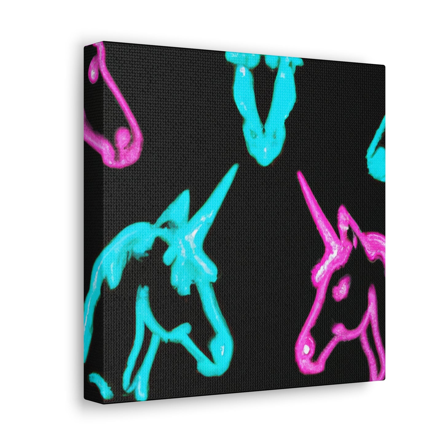 Neon Night Unicorn Prism NEON Unicorns Art Canvas