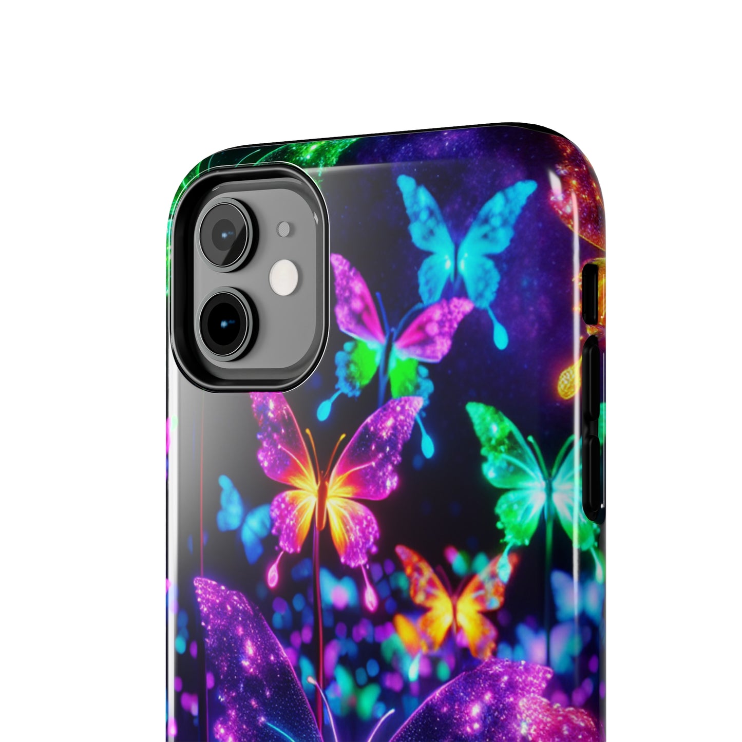 "Vibrance in Flight" NEON Butterflies Tough Phone Case