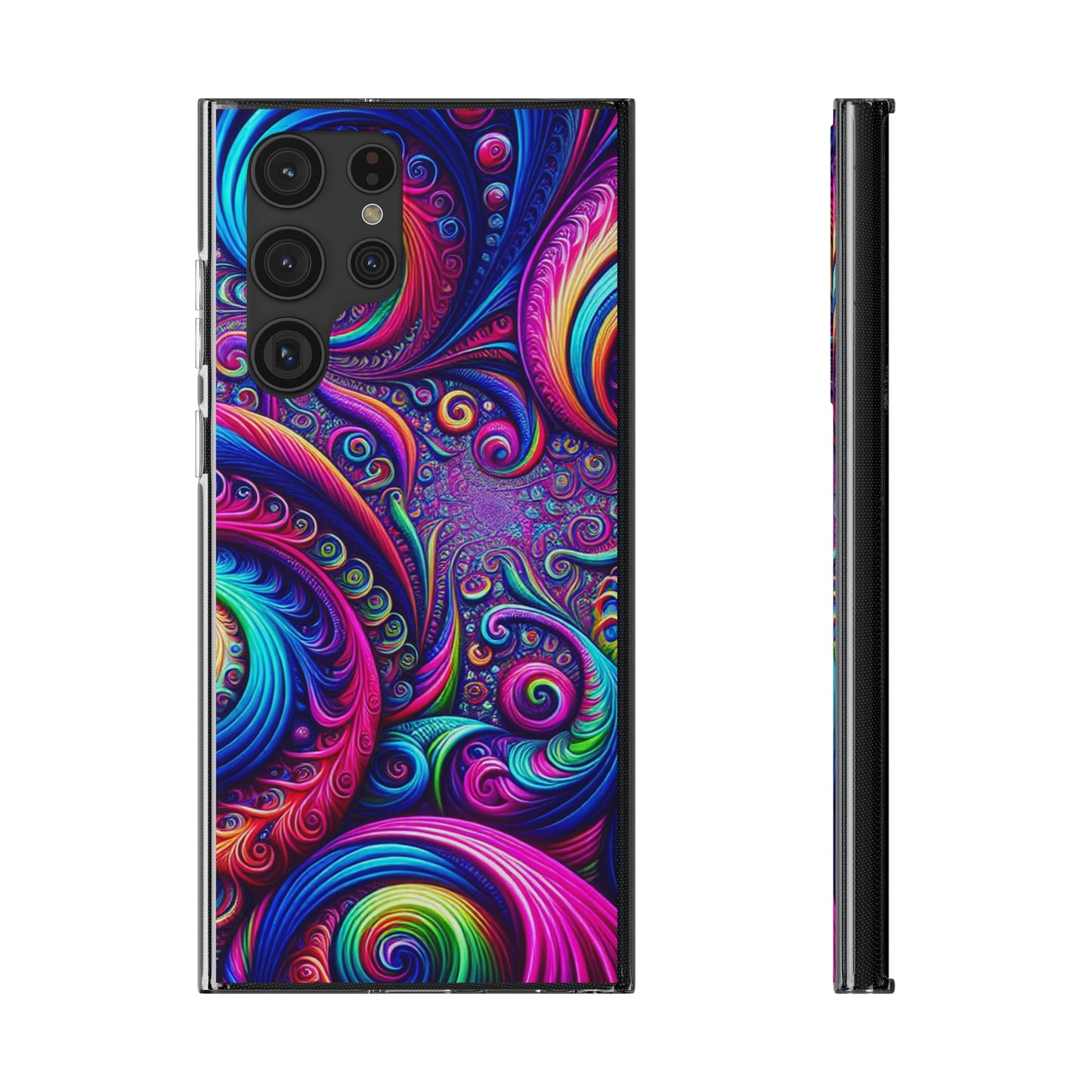 "VibranTrip Neonfinity" Infinity Patterns Art Polycarbonate Phone Case