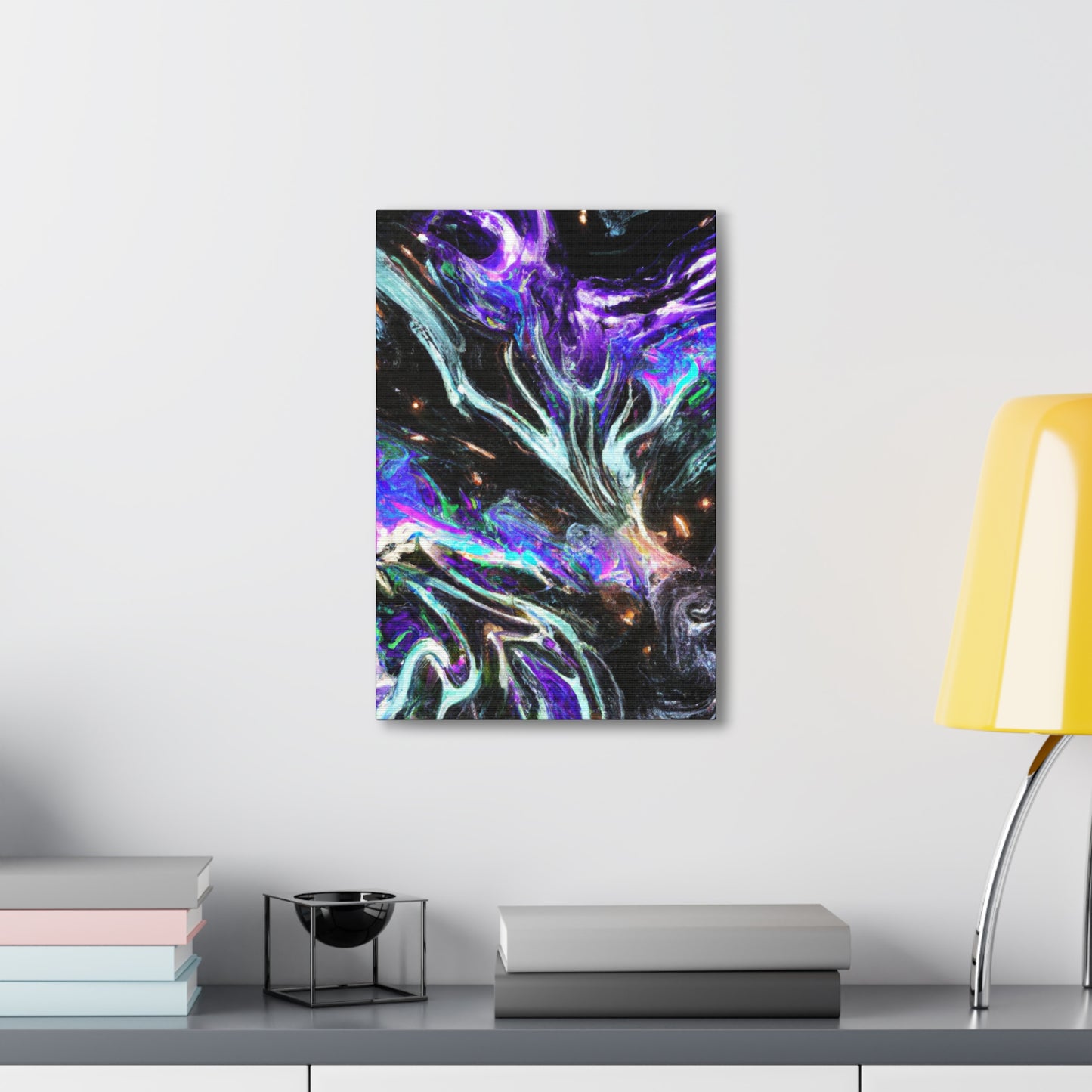 Interdimensional Fantasia. Trippy Infinity Patterns Art Canvas