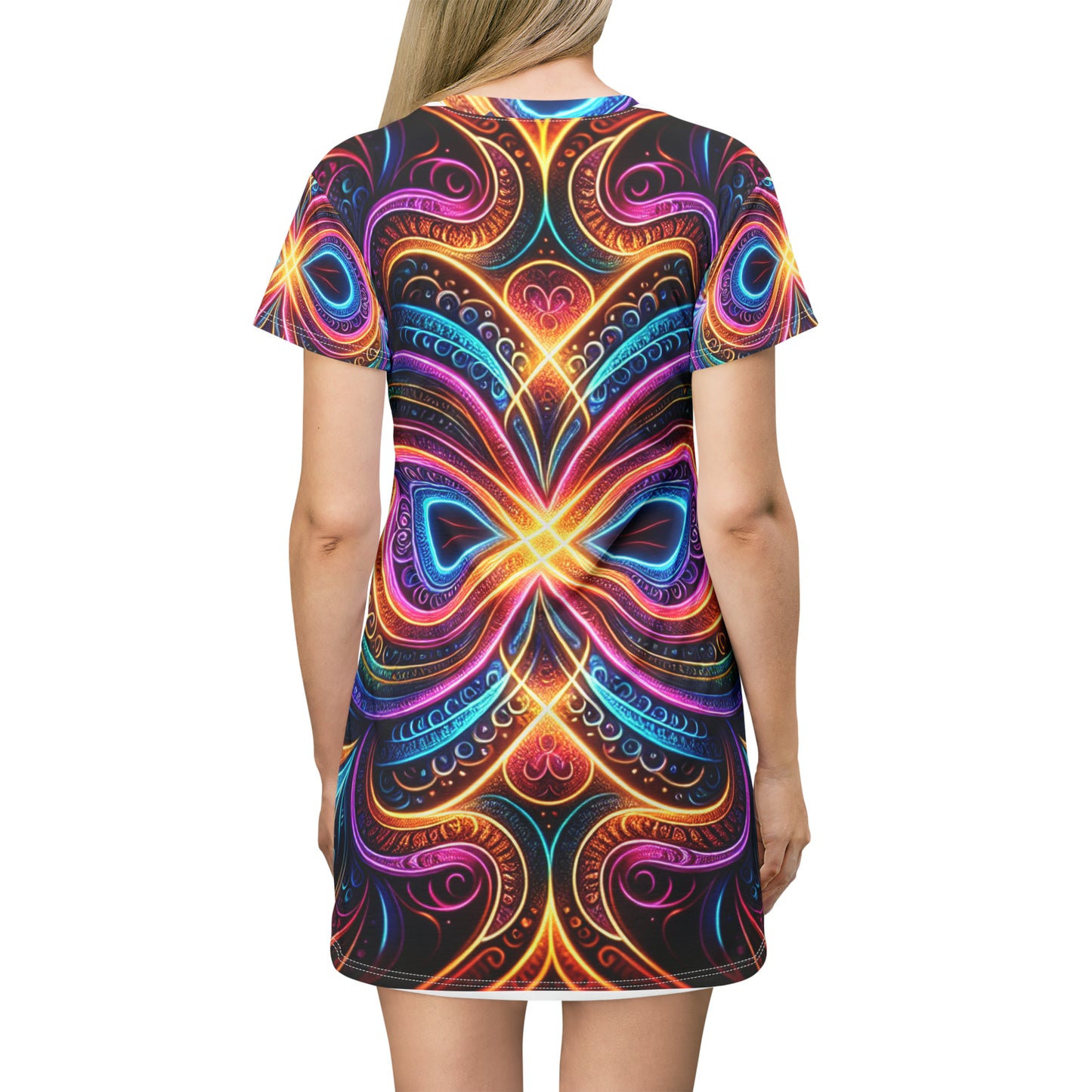 Vizionary Fantasyscape. Infinity Patterns Womans T Shirt Dress