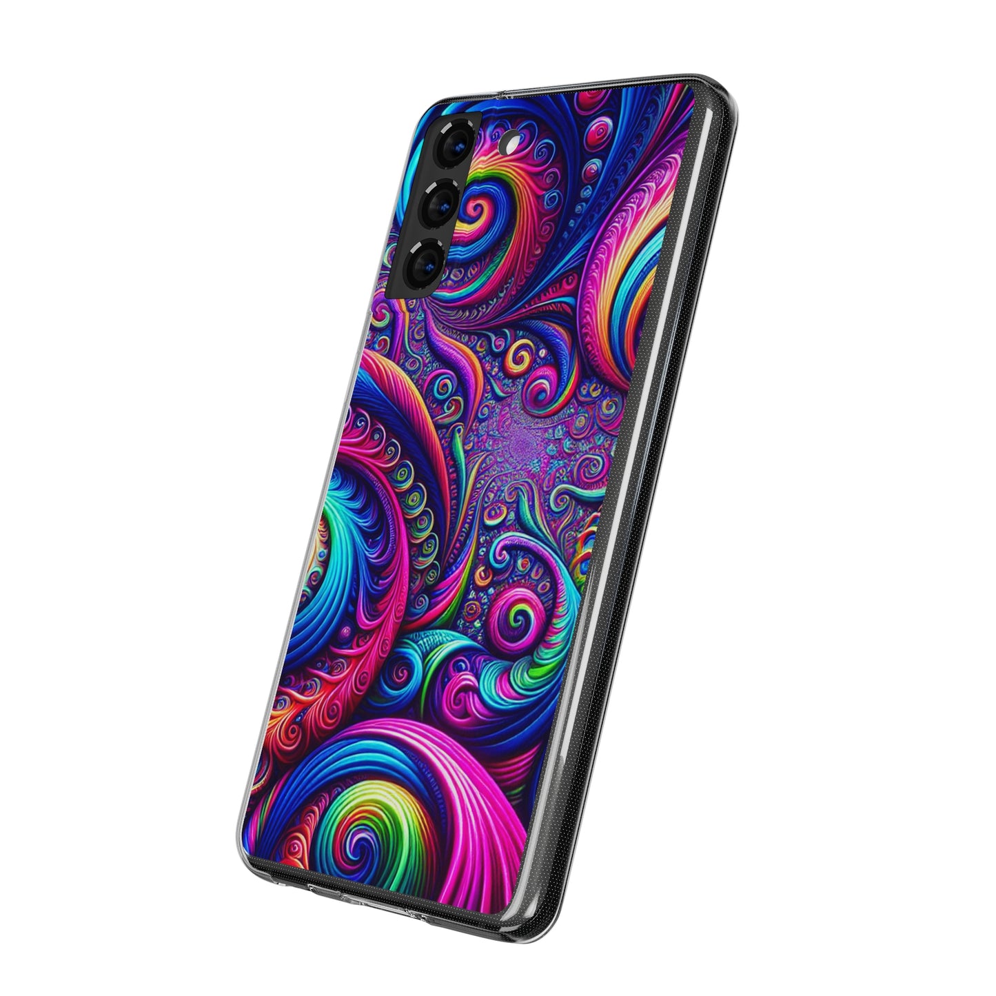 "VibranTrip Neonfinity" Infinity Patterns Art Polycarbonate Phone Case