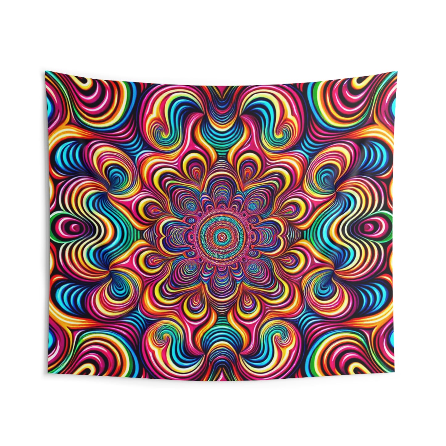 Cosmic Kaleidoscope. Infinity Patterns Art Tapestry