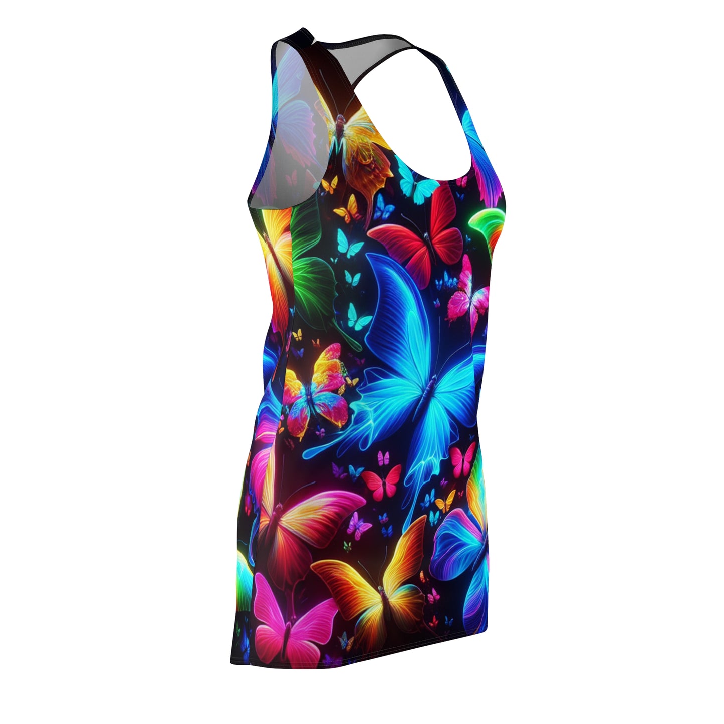 Neon Butterfly Reverie Neon Butterflies Racerback Dress