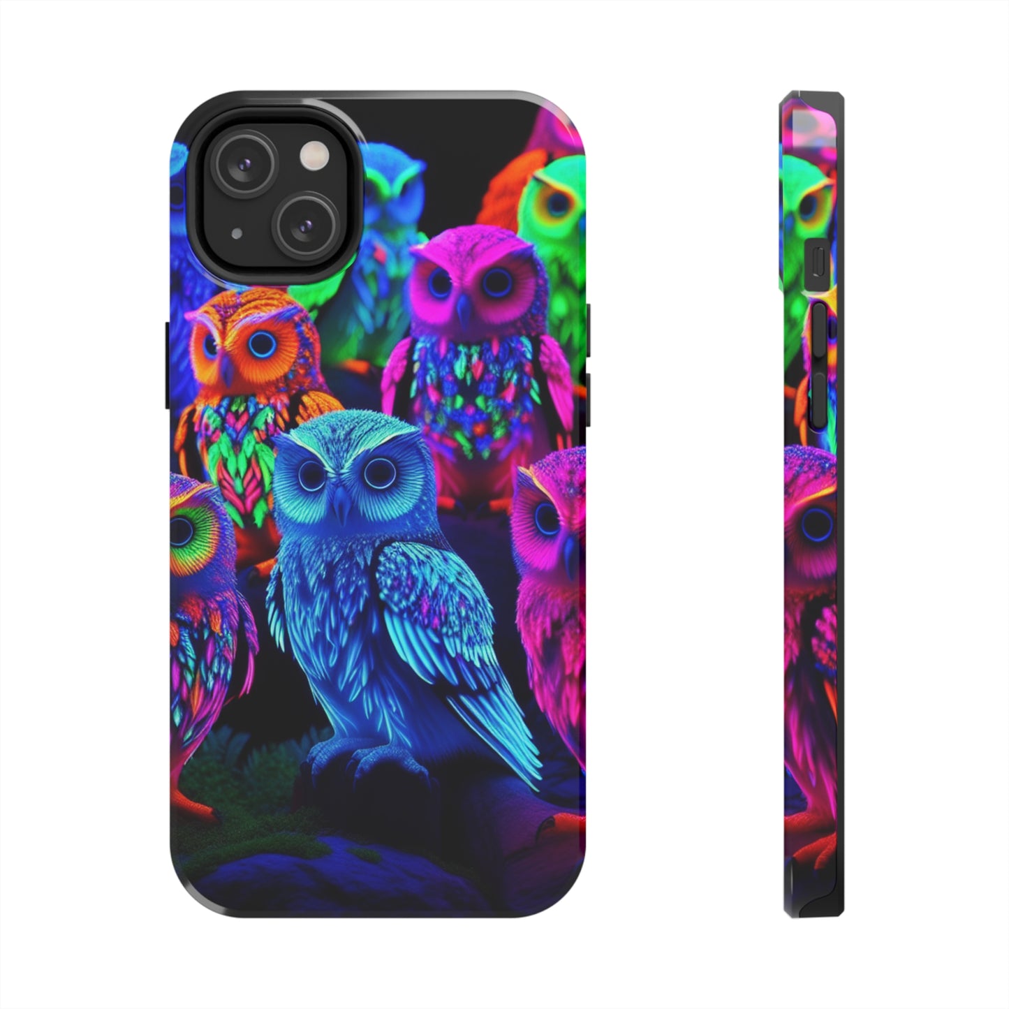 Neon Nocturne. NEON Owls Tough Phone Case