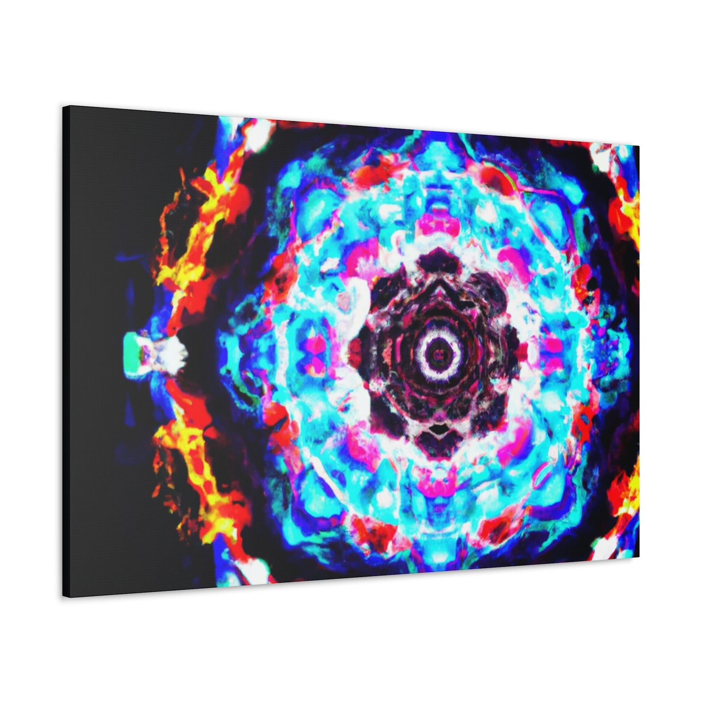 Vivid Vortex Immersion Trippy Infinity Patterns Art Canvas