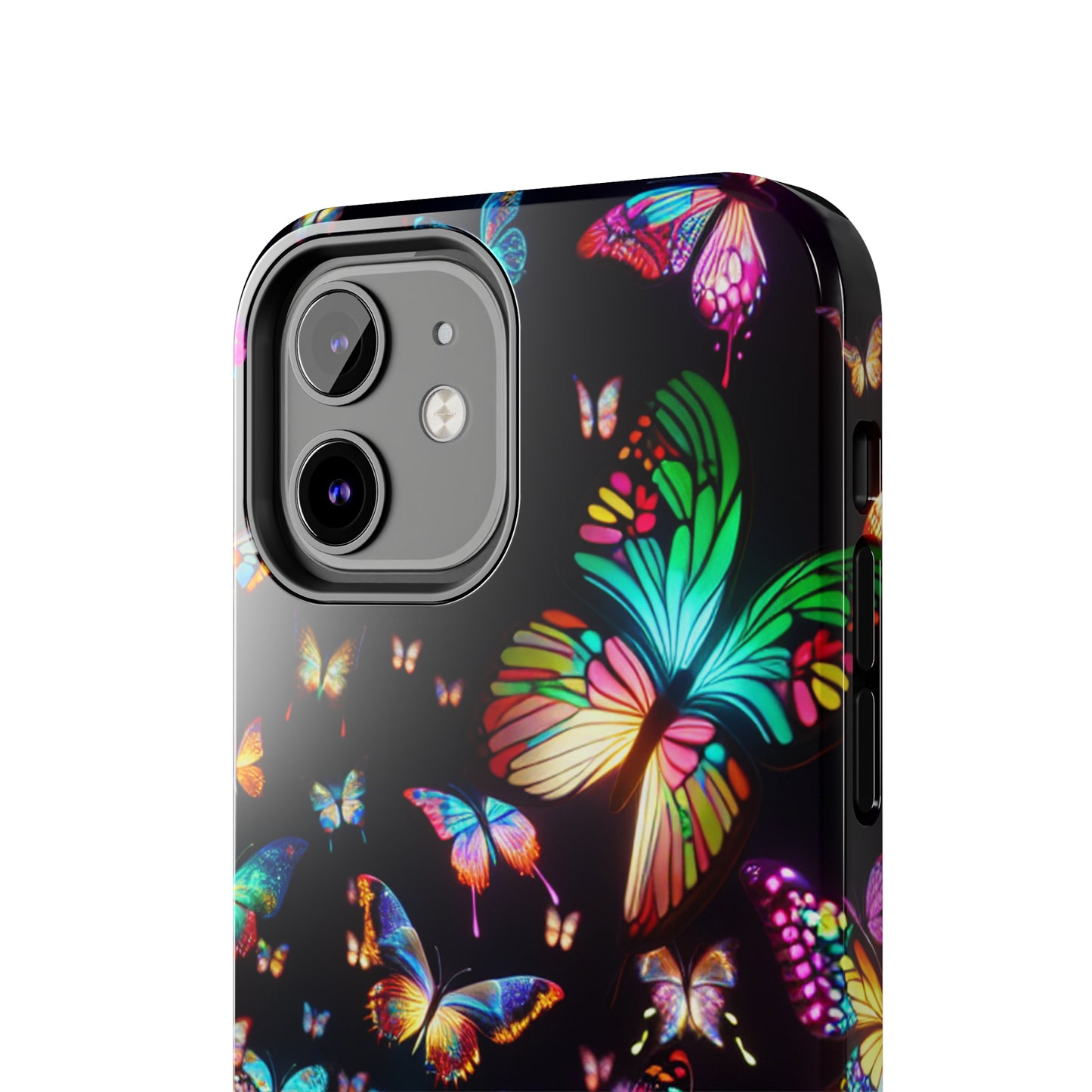 Neon Butterflies Dance NEON Butterflies Tough Phone Case Iphone 6 7 8 9 10 11 12 13 14 SE X XR XS Pro Max Mini Plus