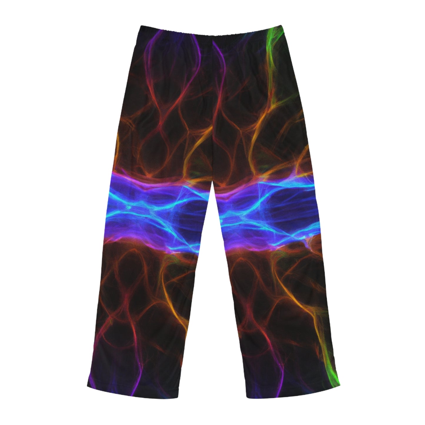TDB Fantasia of Neon Infinity Trippy Infinity Patterns Mens Pajama Pants
