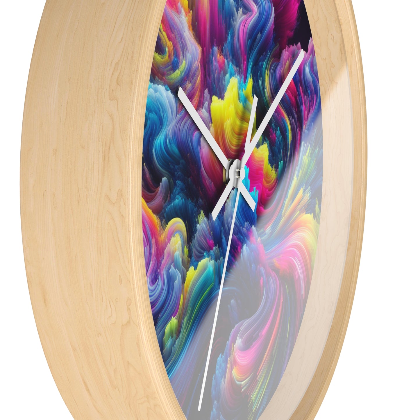 Leonarda Fontana - Trippy Infinity Patterns Wall Clock