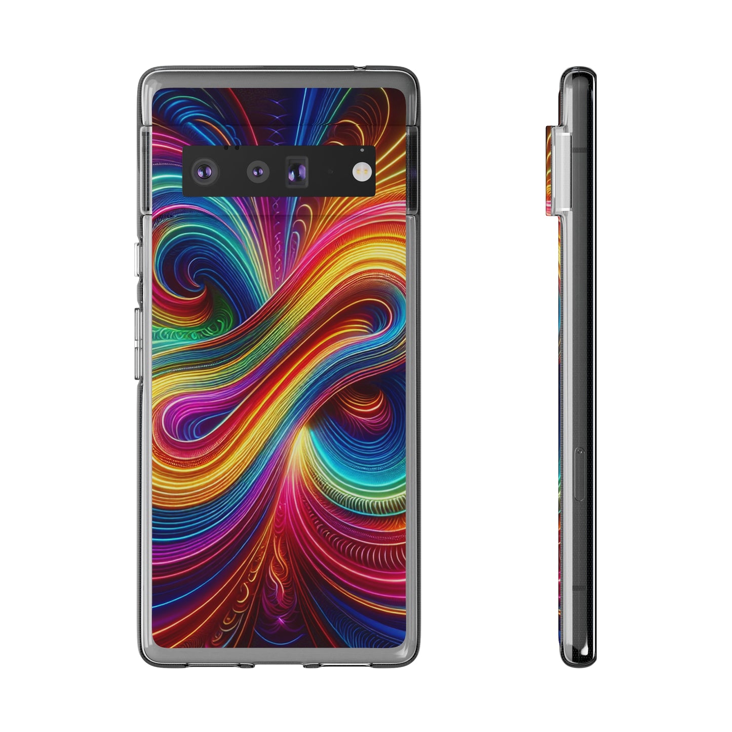 Neon Infinity Vortex Infinity Patterns Art Polycarbonate Phone Case