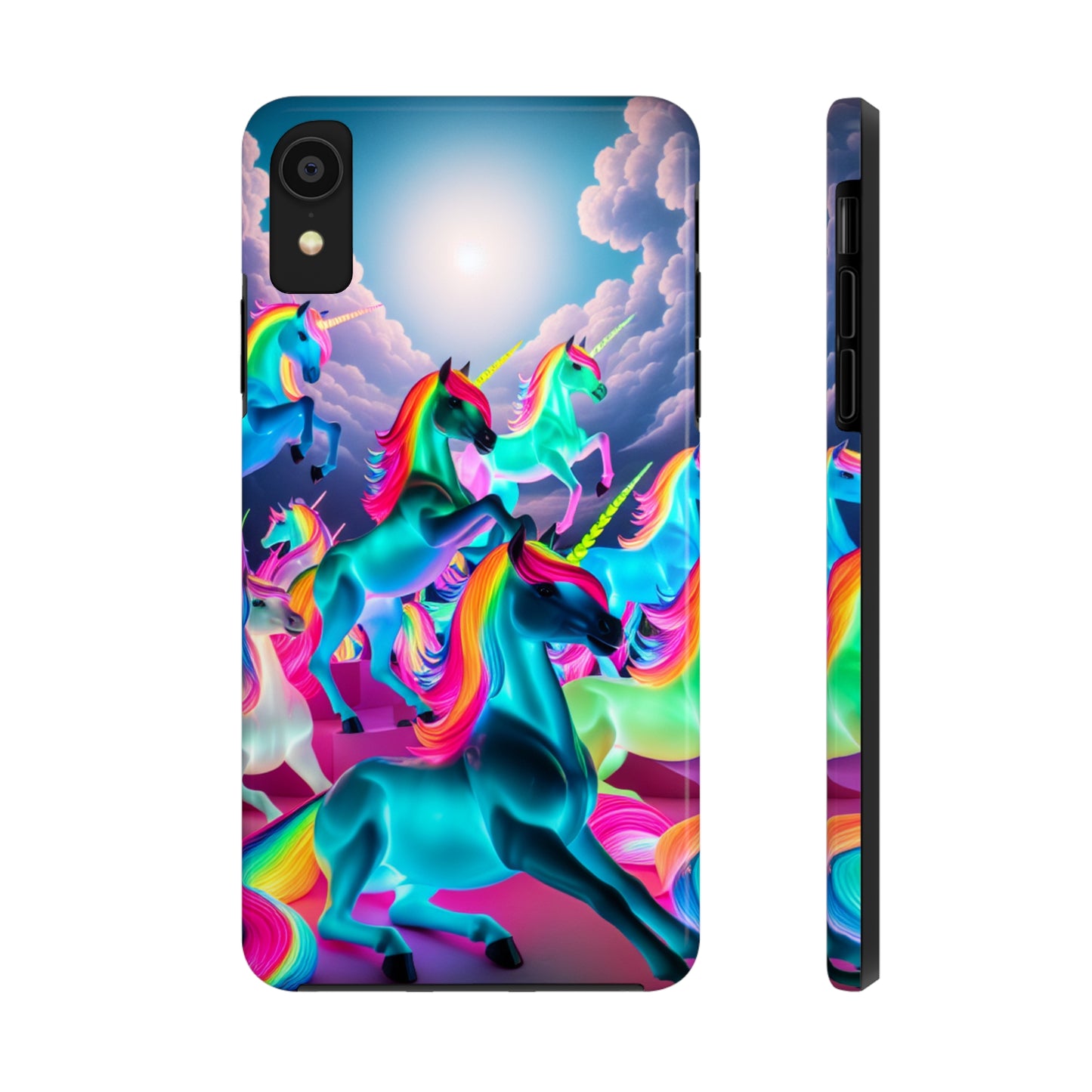 "Neon Fantasy" NEON Unicorns Tough Phone Case