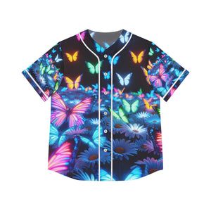 Enchanted Neon Butterfly Renaissance. Neon Butterflies Womans Jersey