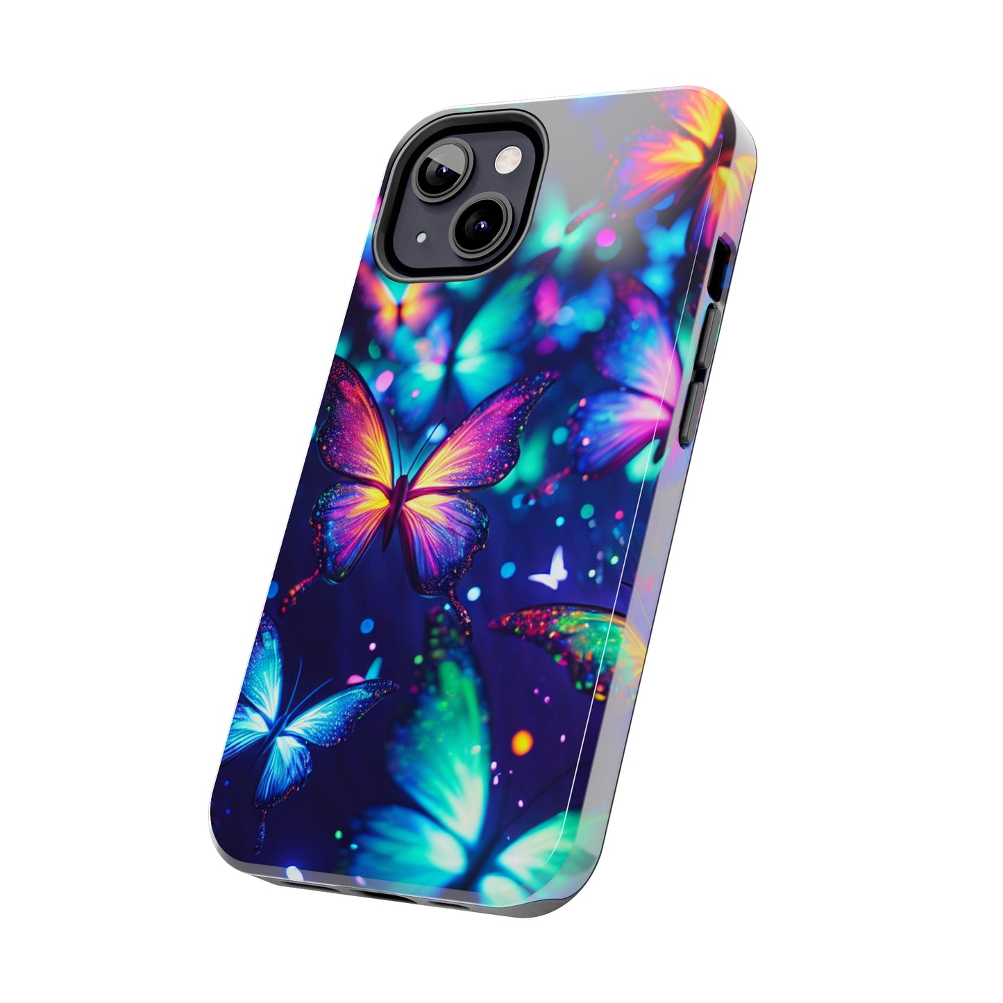 Neon Flutterings. NEON Butterflies Tough Phone Case Iphone 6 7 8 9 10 11 12 13 14 SE X XR XS Pro Max Mini Plus