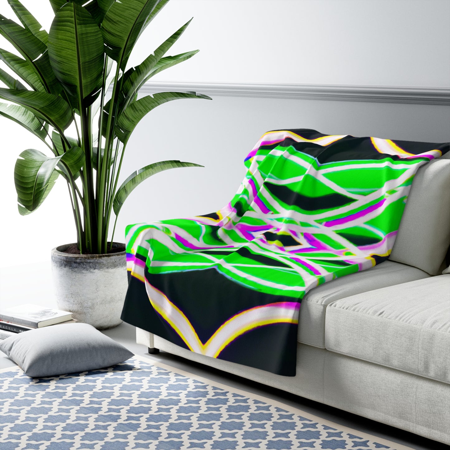 Giovanni della Cappella - Trippy Infinity Patterns Sherpa Blanket