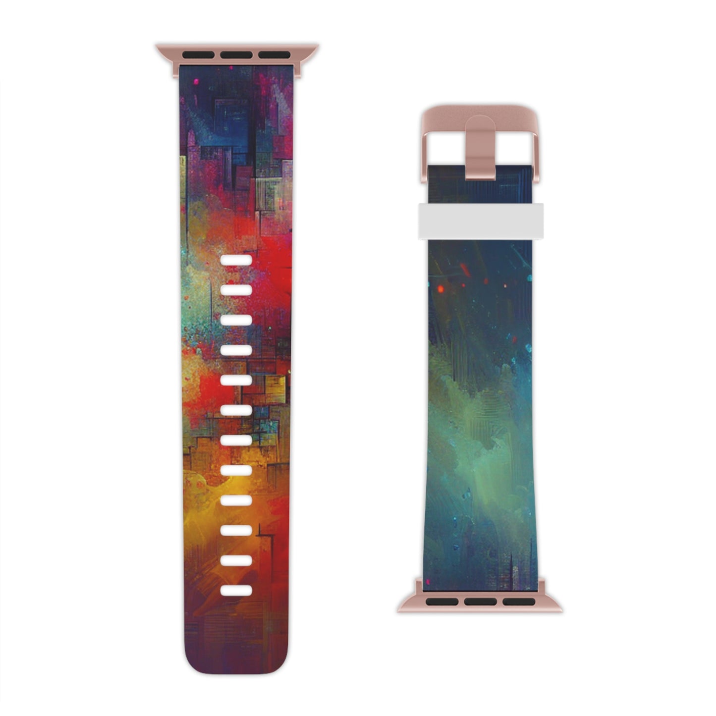 "Neon Transcendence" - Trippy Infinity Patterns Iwatch Band