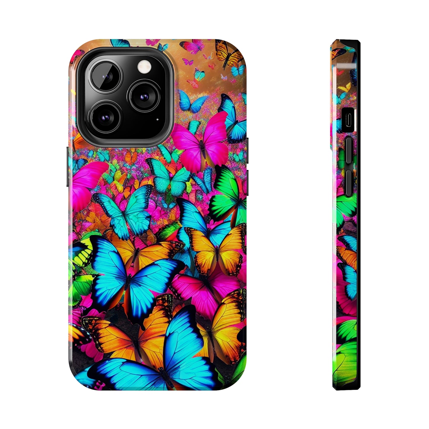 "Neonardie's Dreamscape" NEON Butterflies Tough Phone Case