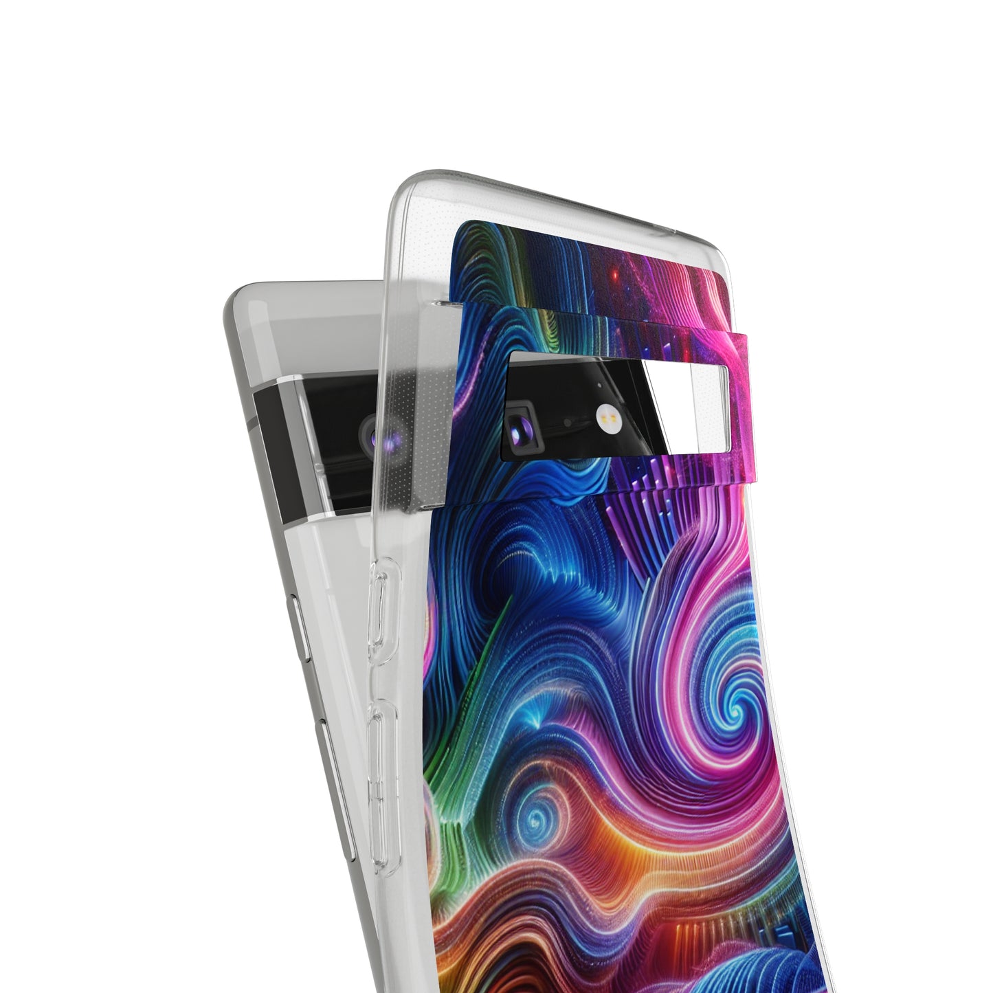 Neon Dreamscapes Infinity Patterns Art Polycarbonate Phone Case