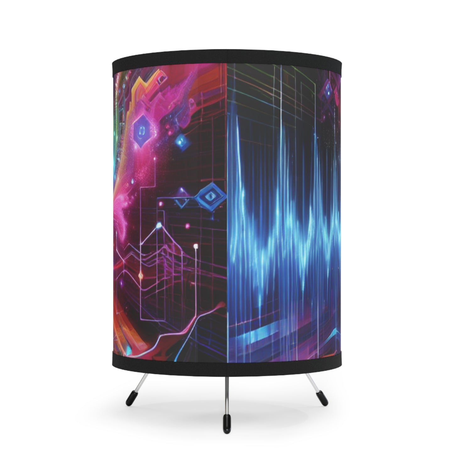 Giorgio da Venezia - Trippy Infity Patterns Art Tripod Lamp