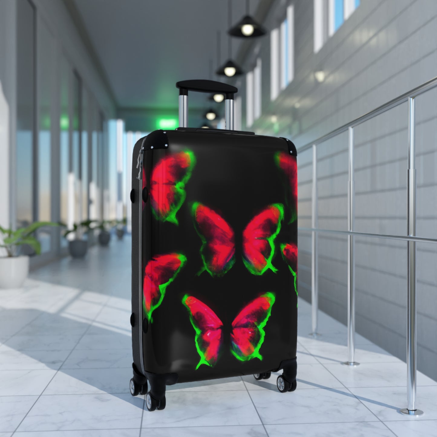 "Butterfly Neon Spectrum" - Neon Butterflies Suitcase