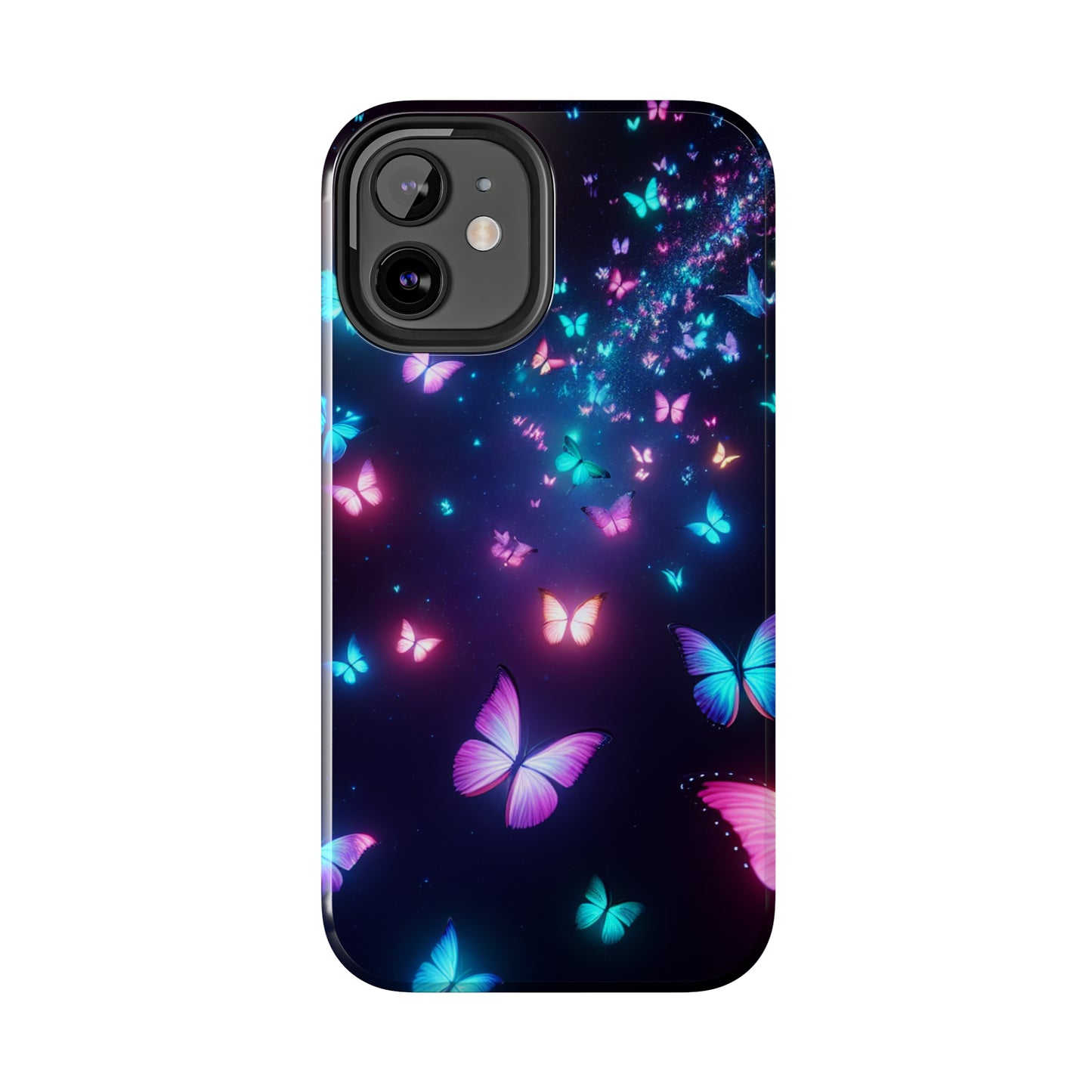 'The Illuminated Flutterflies' NEON Butterflies Tough Phone Case