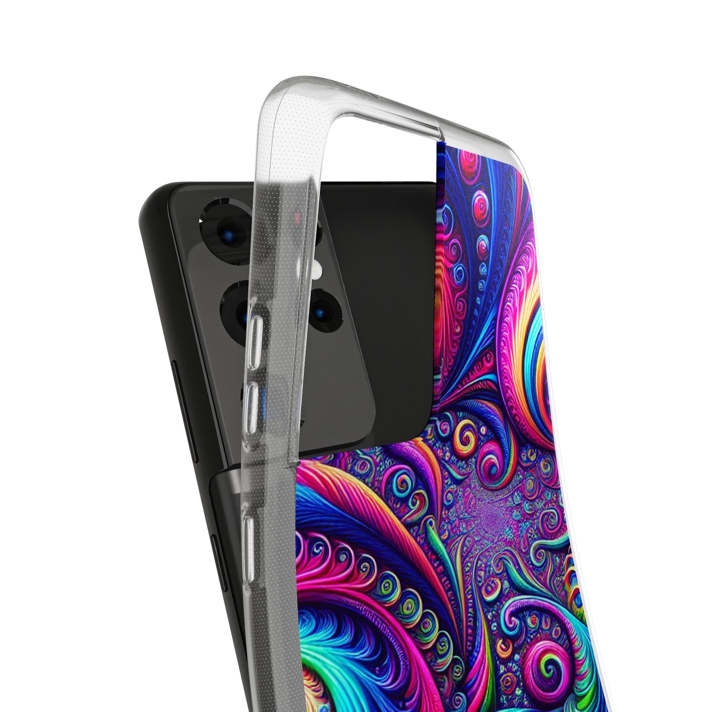 "VibranTrip Neonfinity" Infinity Patterns Art Polycarbonate Phone Case