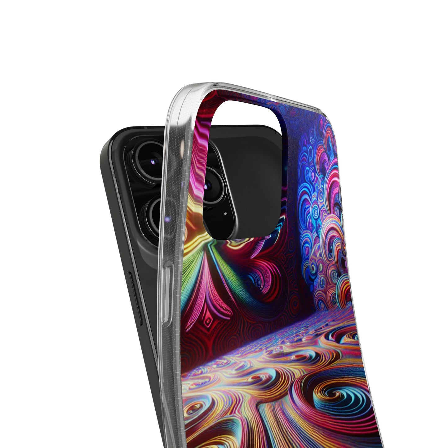 Vibin' Neon Infinity. Infinity Patterns Art Polycarbonate Phone Case