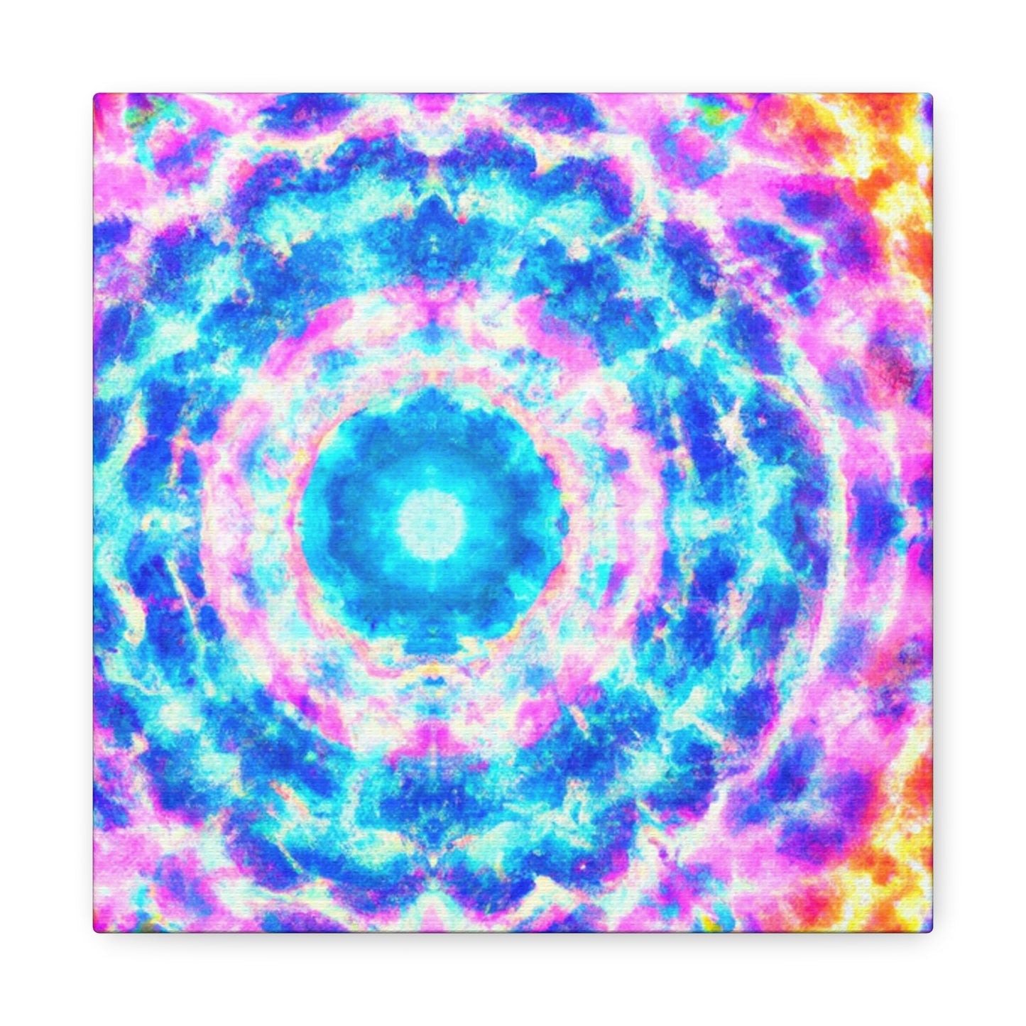 Vivid Cosmic Lightsphere Trippy Infinity Patterns Art Canvas