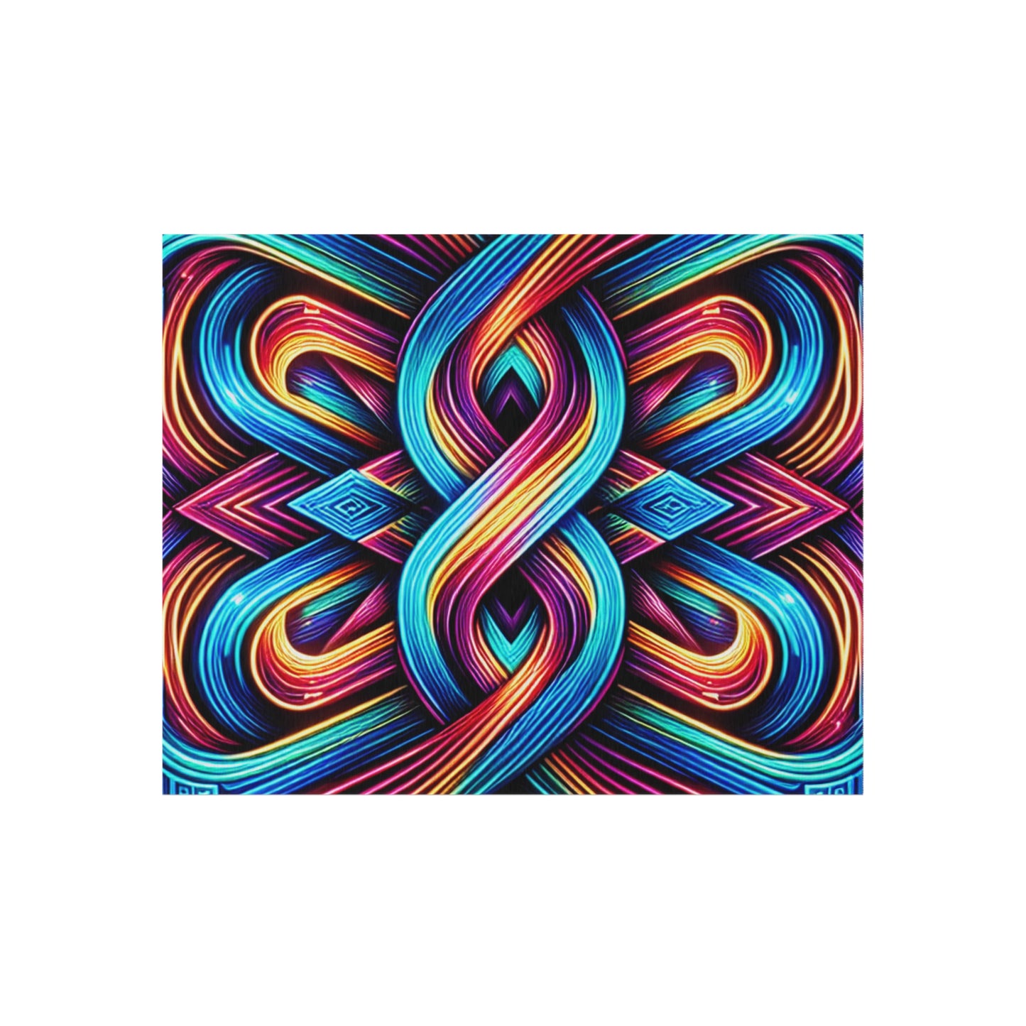 Interstellar Chromatopia. Infinity Patterns Outdoor Rug