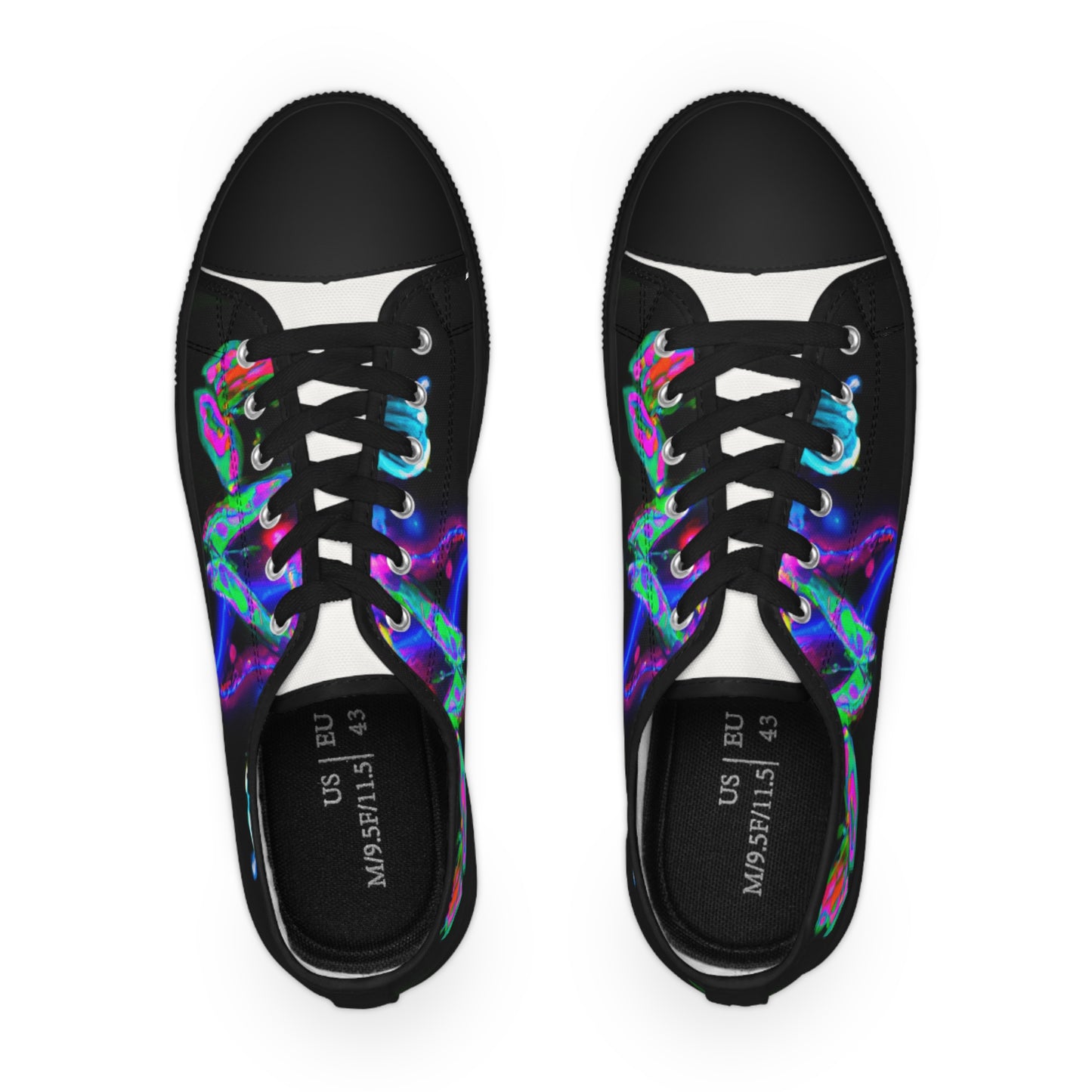 "Neon Magic Garden". - Men's Lowtop Sneakers