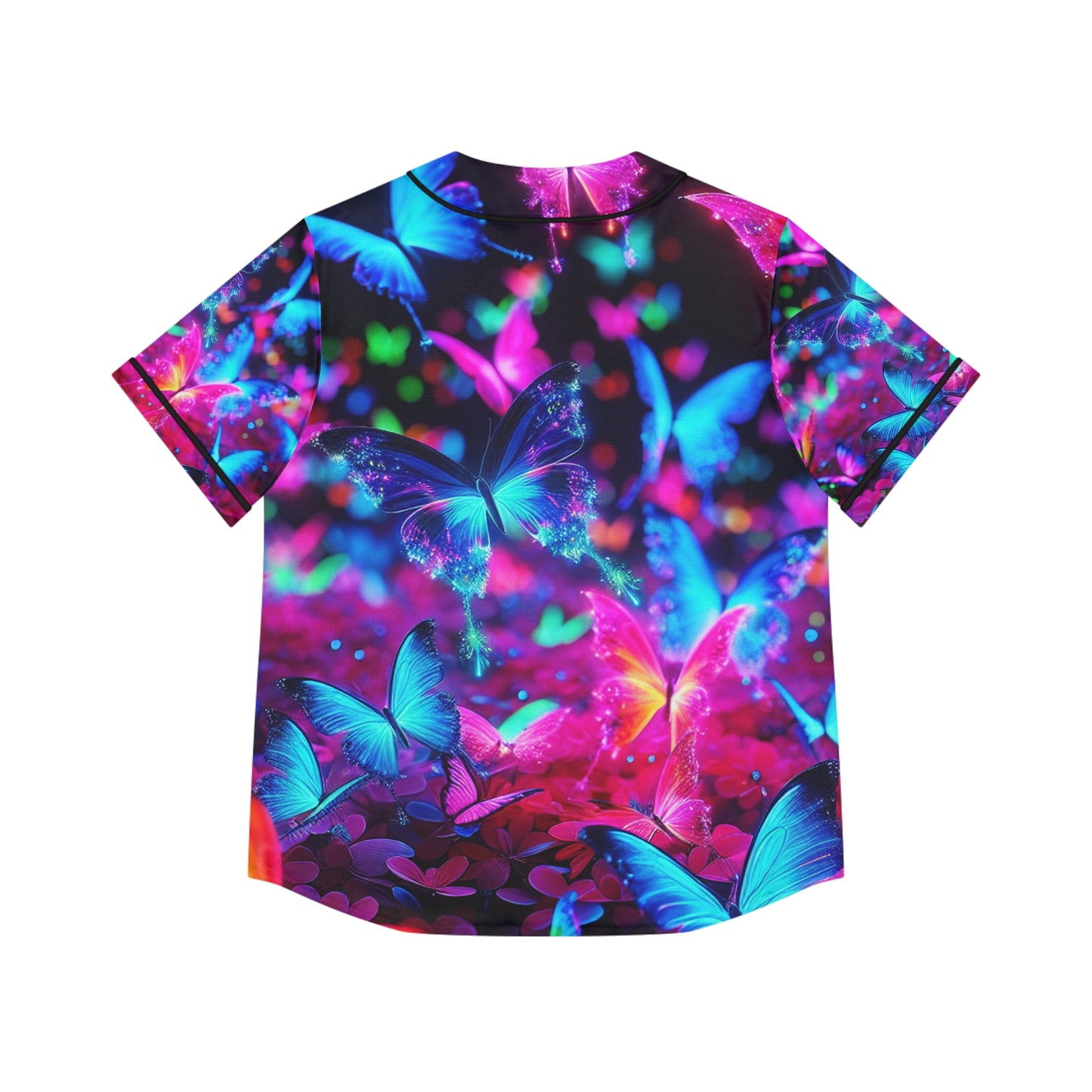 Electric Butterfly Dreamscape Neon Butterflies Womans Jersey