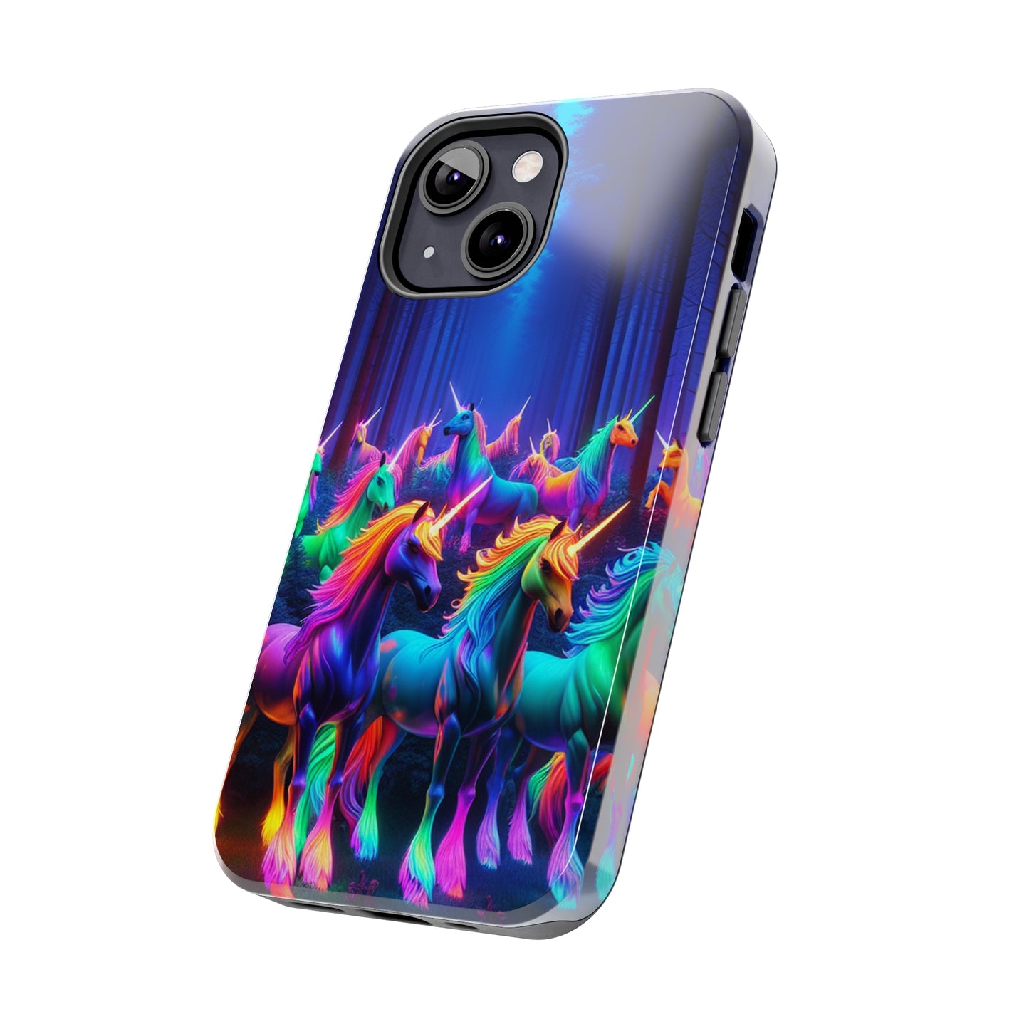 Vivid Unicorn Pack NEON Unicorns Tough Phone Case Iphone 7 8 9 10 11 12 13 14 Pro Max Mini Plus XR XS SE