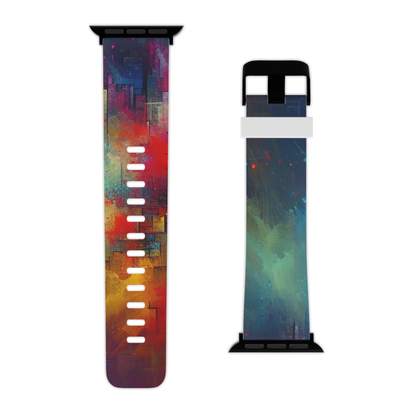 "Neon Transcendence" - Trippy Infinity Patterns Iwatch Band