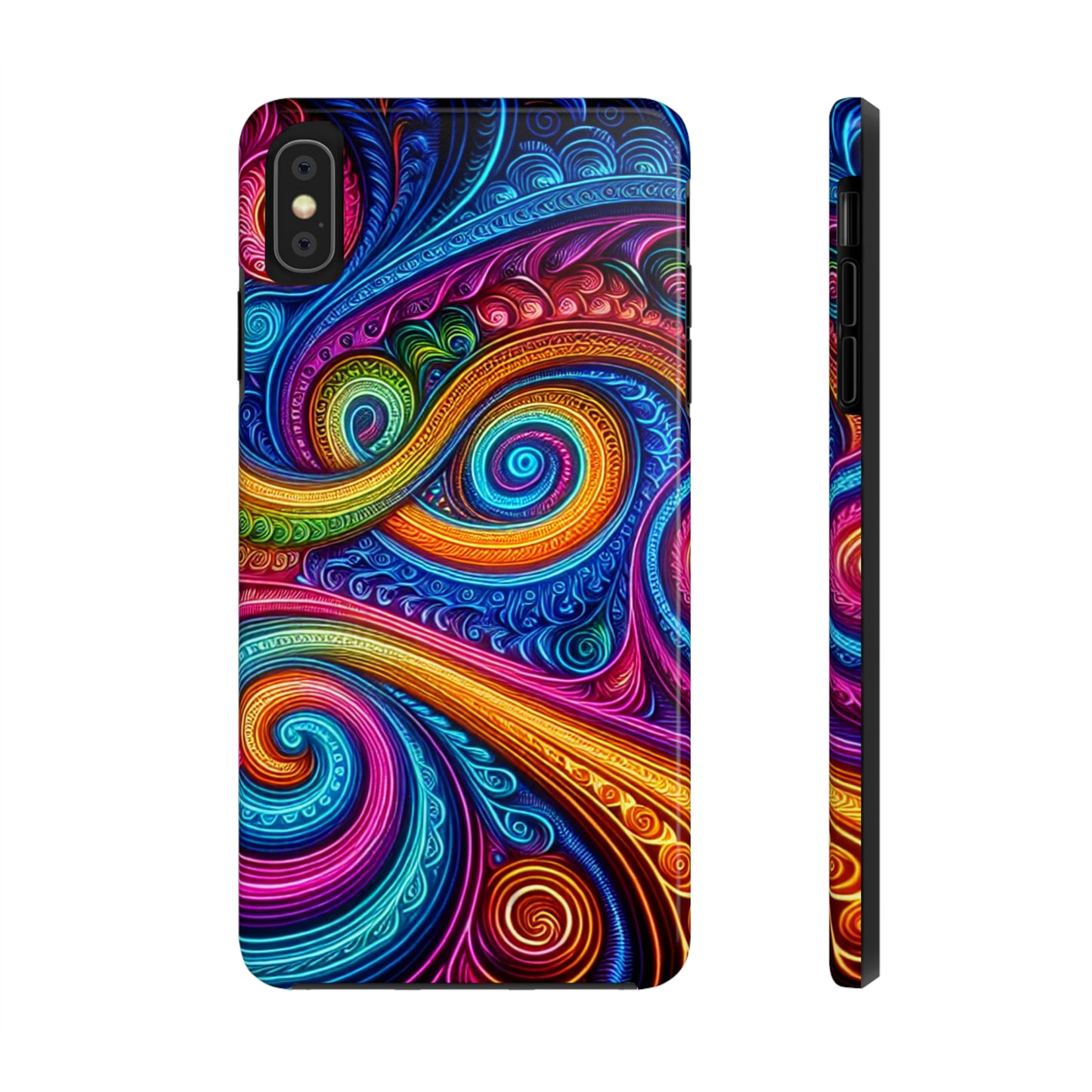 Neon Infinity Illusionz. Trippy Infinity Patterns Tough Phone Case