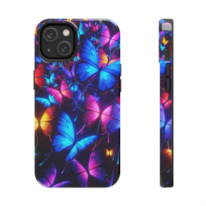 'Metamorphic Brilliance' NEON Butterflies Tough Phone Case