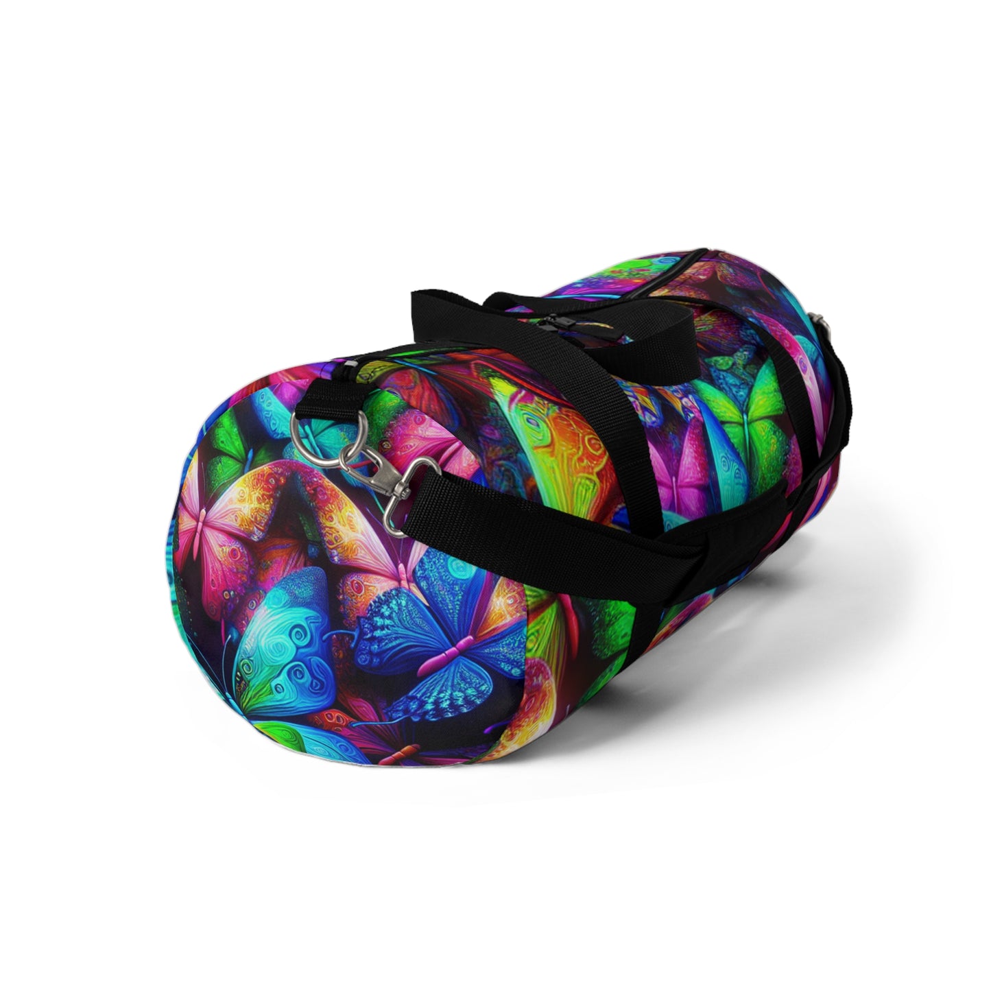 Butterfly Neon Glow - Neon Butterflies Duffle Bag