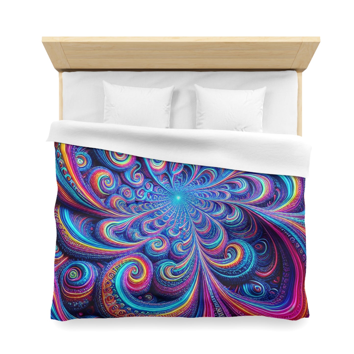 Gerrit Hoornbeek - Trippy Infinty Patterns Microfiber Duvet Cover