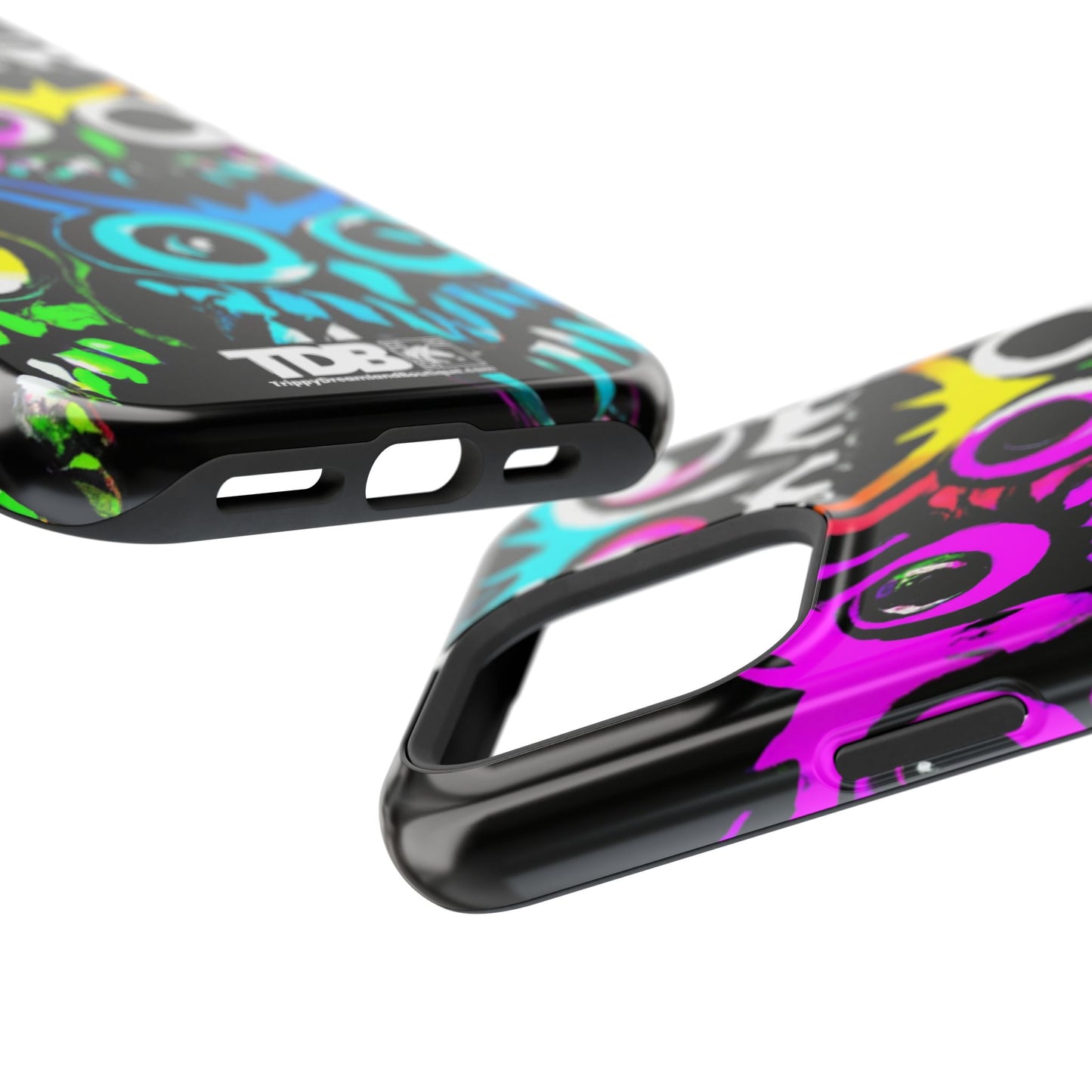 TDB iPhone Magnetic Tough Case - Psychedelic Rave Owl Design